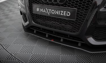 Передний диффузор на бампер Street Pro Audi S5 / A5 S-Line 8T дорестайл фото