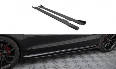 Боковые лисвы + накладки на пороги Street Pro Audi A5 / A5 S-Line / S5 8T Coupe / Cabrio фото