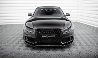 Диффузор на передний бампер Audi S5 / A5 S-Line 8T 2007-2011 вер. 3 фото