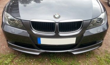 Накладки переднего бампера BMW E90 дорестайл фото