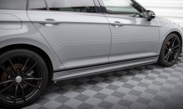 Тюнінгові накладки на бокові пороги Volkswagen Passat B8 рест. R-Line фото