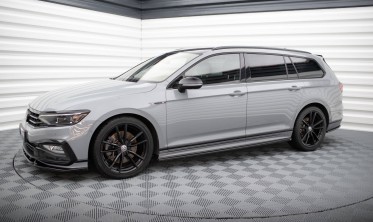 Тюнінгові накладки на бокові пороги Volkswagen Passat B8 рест. R-Line фото