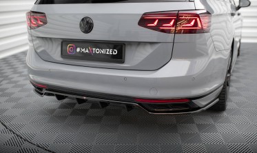 Тюнінговий дифузор на задній бампер Volkswagen Passat B8 рестайл R-Line фото