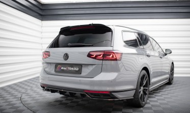 Тюнінговий дифузор на задній бампер Volkswagen Passat B8 рестайл R-Line фото
