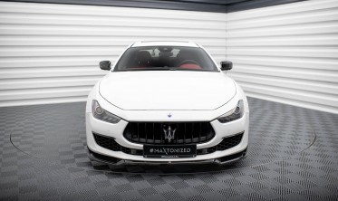 Тюнинговая накладка на передний бампер Maserati Ghibli Mk3 рест. вер. 1 фото