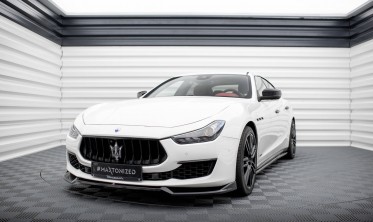 Тюнинговая накладка на передний бампер Maserati Ghibli Mk3 рест. вер. 1 фото