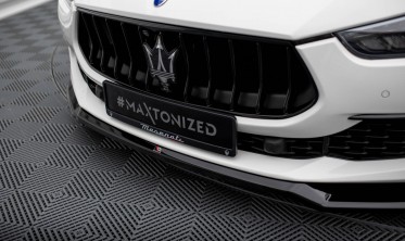 Тюнинговая накладка на передний бампер Maserati Ghibli Mk3 рест. вер. 1 фото