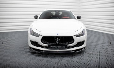 Нижняя тюнинг накладка на передний бампер Maserati Ghibli Mk3 рестайл вер. 2 фото