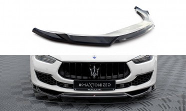 Нижняя тюнинг накладка на передний бампер Maserati Ghibli Mk3 рестайл вер. 2 фото