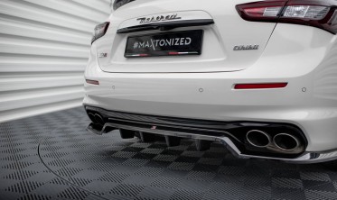 Тюнинговый диффузор на задний бампер Maserati Ghibli Mk3 послерестай фото