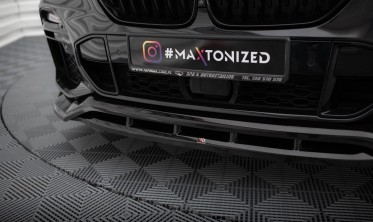 Нижня тюнінг накладка на передній бампер BMW X5 G05 M-Pack вер. 2 фото