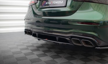 Центральна накладка на задній бампер Mercedes W213 AMG E63 післярестайл фото