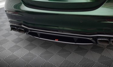 Центральна накладка на задній бампер Mercedes W213 AMG E63 післярестайл фото