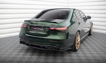 Центральна накладка на задній бампер Mercedes W213 AMG E63 післярестайл фото