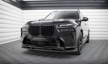 Нижня тюнінг накладка на передній бампер BMW X7 G07 M-Pack рестайл фото