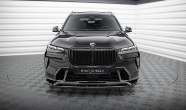 Нижня тюнінг накладка на передній бампер BMW X7 G07 M-Pack рестайл фото