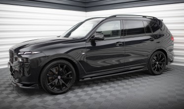 Тюнинговые накладки (листвы) на боковые пороги BMW X7 G07 M-Pack послерестайл фото