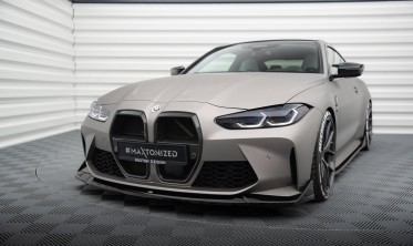 Нижняя тюнинг накладка на передний бампер BMW M4 G82 / M3 G80 CSL Look вер. 4 фото