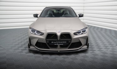 Нижняя тюнинг накладка на передний бампер BMW M4 G82 / M3 G80 CSL Look вер. 4 фото