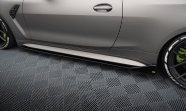 Нижние накладки на боковые пороги BMW M4 G82 CSL Look вер. 3 фото