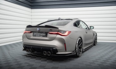Боковые тюнинг накладки заднего бампера BMW M4 G82 CSL Look вер. 3 фото