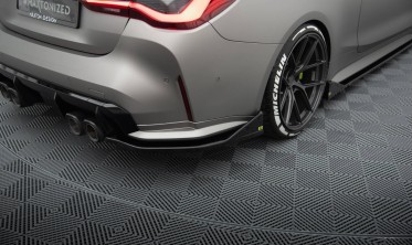 Боковые тюнинг накладки заднего бампера BMW M4 G82 CSL Look вер. 3 фото