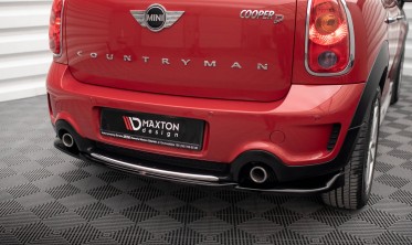 Тюнинговый диффузор (накладка) заднего бампера Mini Cooper Countryman R60 послерестайл фото