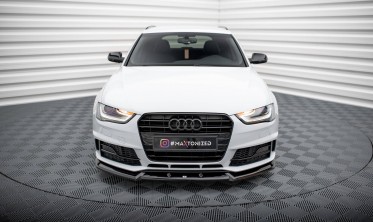 Тюнинговая накладка на передний бампер Audi A4 B8 рестайл Competition вар. 1 фото