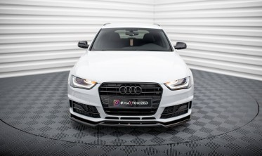 Нижняя тюнинг накладка переднего бампера Audi A4 B8 рестайл Competition вар. 2 фото