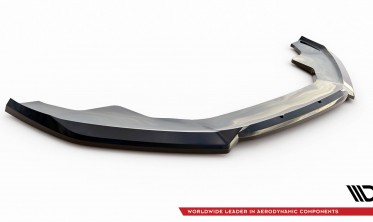 Нижняя тюнинг накладка переднего бампера Audi A4 B8 рестайл Competition вар. 2 фото
