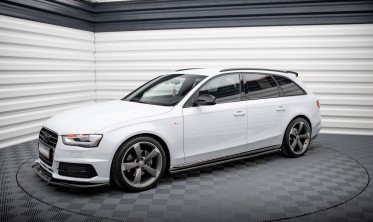 Бокові тюнінг накладки (лістви) під пороги Audi A4 B8 рестайл Competition фото