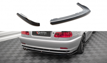 Тюнинговый диффузор (накладка) на задний бампер BMW 3 E46 Coupe фото