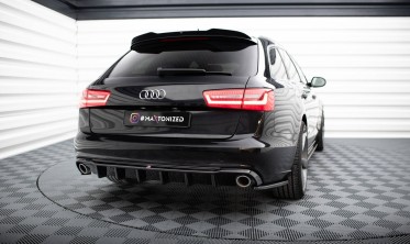 Тюнінговий дифузор (накладка) заднього бампера Audi A6 C7 Avant фото
