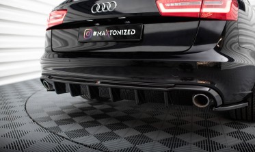 Тюнінговий дифузор (накладка) заднього бампера Audi A6 C7 Avant фото