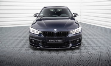 Тюнинговая накладка на передний бампер BMW 4 F32 / F36 / F33 M-Pack вар. 1 фото