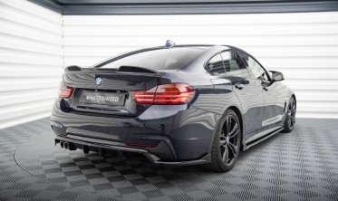 Тюнінговий диффузор (накладка) на задній бампер BMW 4 Gran Coupe F36 M-Pack фото