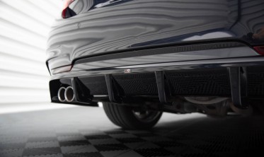 Тюнінговий диффузор (накладка) на задній бампер BMW 4 Gran Coupe F36 M-Pack фото
