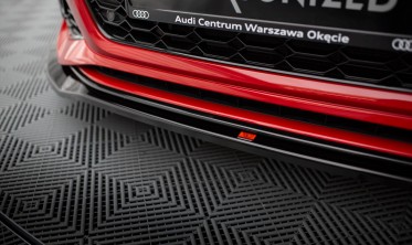 Тюнінгова накладка (дифузор) на передній бампер Audi RS4 B9 рестайл вар. 1 фото