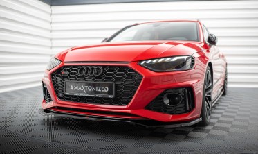 Тюнінгова накладка (дифузор) на передній бампер Audi RS4 B9 рестайл вар. 1 фото