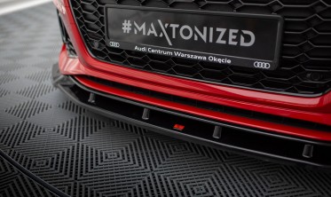 Нижняя тюнинг накладка переднего бампера Audi RS4 B9 рестайл вар. 2 фото