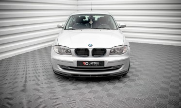 Тюнинговая накладка (диффузор) на передний бампер BMW 1 E81 рестайл вар. 2 фото