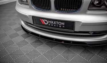 Тюнинговая накладка (диффузор) на передний бампер BMW 1 E81 рестайл вар. 2 фото