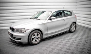 Нижние тюнинг накладки на боковые пороги BMW 1 E81 рестайл вар. 2 фото
