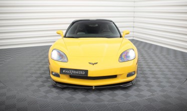 Тюнинговая накладка (диффузор) на передний бампер Chevrolet Corvette C6 фото