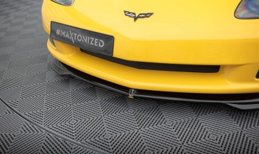 Тюнинговая накладка (диффузор) на передний бампер Chevrolet Corvette C6 фото
