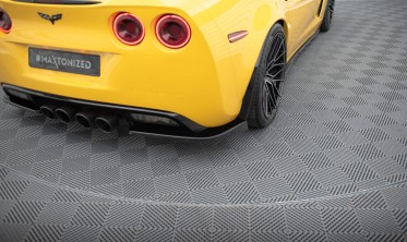 Бокові тюнінг накладки на задній бампер Chevrolet Corvette C6 фото