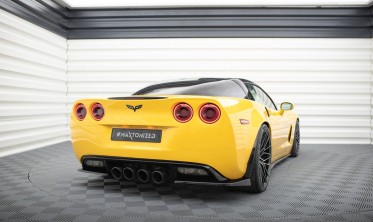 Бокові тюнінг накладки на задній бампер Chevrolet Corvette C6 фото