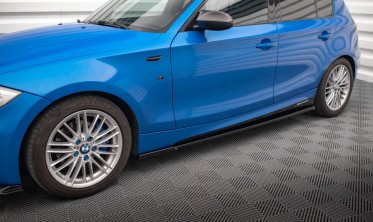 Тюнінгові дифузори (накладки) на бокові пороги BMW 1 E87 рестайл M-Pack фото