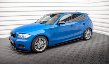 Тюнінгові дифузори (накладки) на бокові пороги BMW 1 E87 рестайл M-Pack фото