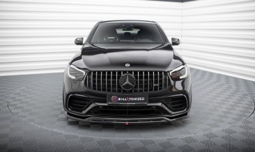 Тюнинговая накладка (диффузор) на передний бампер Mercedes GLC SUV X253 / GLC Coupe C253 версия AMG 63 фото